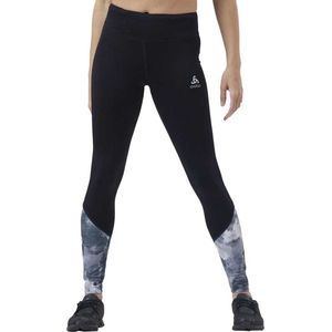 Odlo Essential Print Tight Dames - Sportbroeken - zwart - Vrouwen