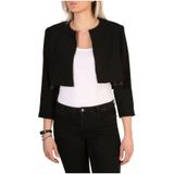 Guess - Damesblazer - Zwart - 100% Polyester - Sluiting Voor