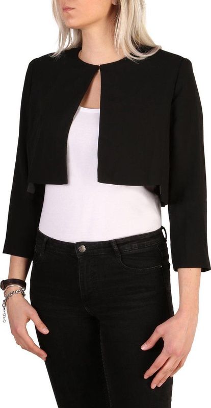 Guess - Damesblazer - Zwart - 100% Polyester - Sluiting Voor