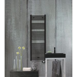 Zehnder - Aura E - Handdoekradiator - Zwart Mat - Staal