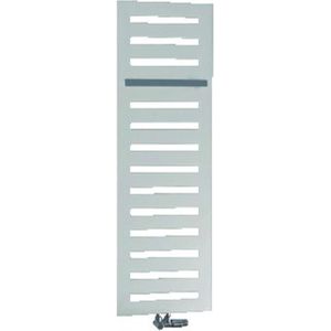 Zehnder Metropolitan Bar handdoekradiator 80.5x40cm 323watt Staal Wit glans MEP-080-040