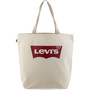 Levi's shopper met logo ecru/rood
