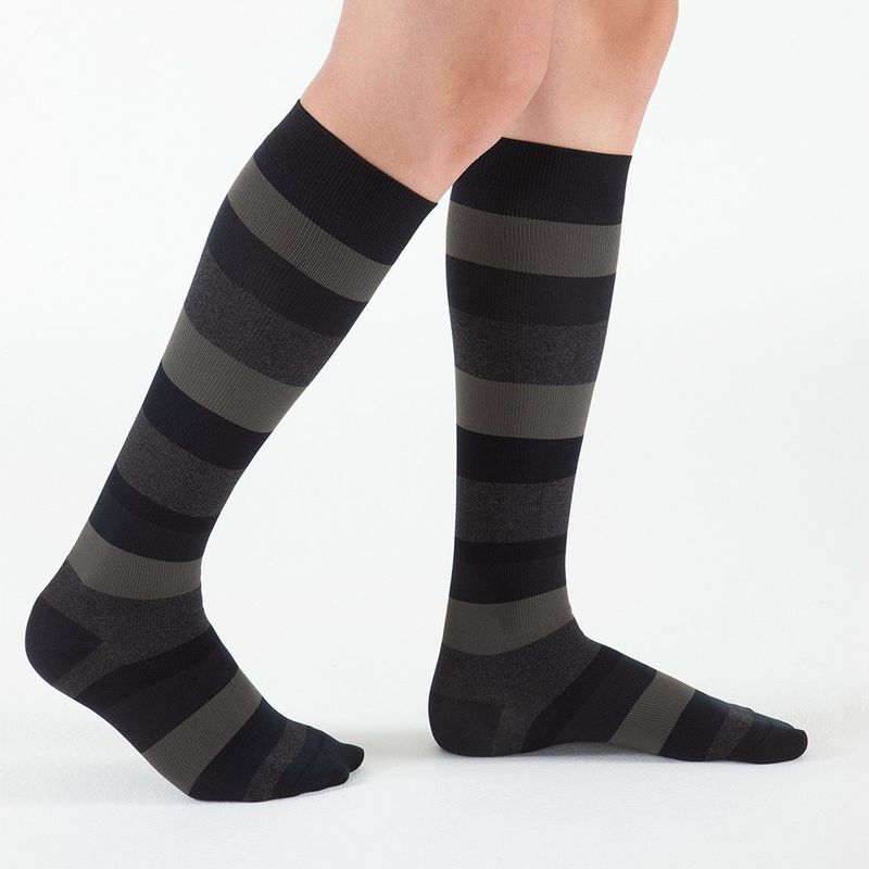 Sigvaris - Microfiber Shades - Steunkousen - Gestreept - Navy