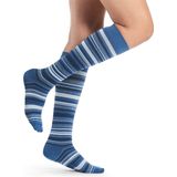 Sigvaris - Microfiber Shades - Steunkousen - Blauw - Gestreept