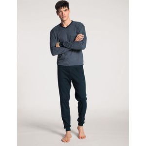 CALIDA Relax Streamline Pyjama - Dark Sapphire - Katoen