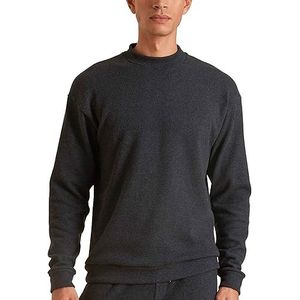 CALIDA RMX Lounge Time Off Pullover voor heren, Antraciet melé., 52/54 NL
