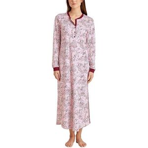 CALIDA Midnight Flowers nachthemd voor dames, Mars Rood