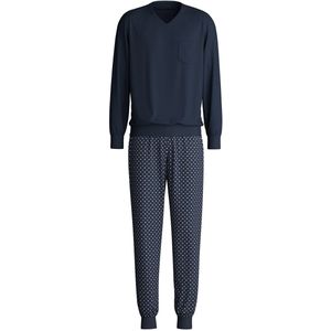 Saphir Blue - Pyjama - Lange Mouwen - V-hals - Borstzak