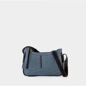 See by Chloé, Tassen, Dames, Blauw, ONE Size, Denim, Denim Hana Crossbody Tas