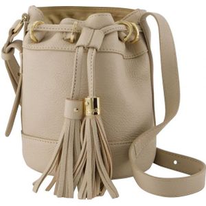 See by Chloé, Tassen, Dames, Beige, ONE Size, Leer, Veelzijdige Beige Crossbody Tas