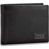 Guess New Boston Billfold Portemonnee voor heren, met munt, zwart (zwart), 2.5x9.6x12.2 centimeters (W x H x L)