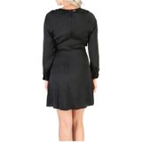 Guess - Jurk - Zwart - Polyester - Lange Mouwen - Ronde Hals