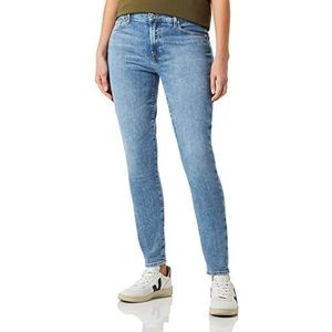 7 For All Mankind Hw Skinny Illusion Dames Slim Jeans met Squiggle verfraaid, lichtblauw, 25, Lichtblauw