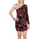Guess - Jurk - Zwart - Polyester - Lange Mouwen - Ronde Hals