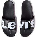 LEVI'S - Slippers - Zwart - Polyurethaan - Open Top