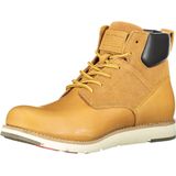 Levi's - Beige Leren Herenlaars - Vetersluiting - Duurzaam