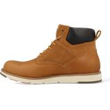 Levi's - Beige Leren Herenlaars - Vetersluiting - Duurzaam