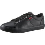 Levi's Woodward Herensneakers, briljant zwart, 45 EU