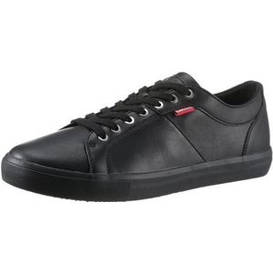 Levi's Woodward Herensneakers, briljant zwart, 39 EU