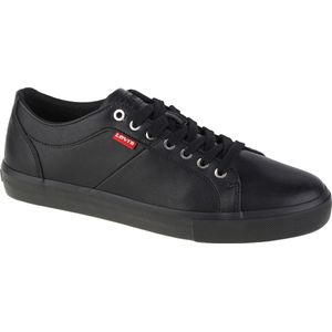 Levi's Woodward sneakers voor heren, Briljant zwart, 42 EU