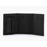 Levi's Batwing Trifold Wallet, reisaccessoires, drievoudig gevouwen, heren, Regular Black, One size