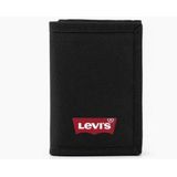 Levi's Batwing Trifold Wallet, reisaccessoires, drievoudig gevouwen, heren, Regular Black, One size