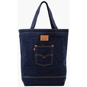 Tote bag tas in jeans Levi's® Back Pocket LEVI'S. Katoen materiaal. Maten één maat. Blauw kleur