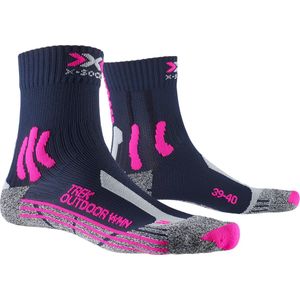 X-Socks - Women Trek - Wandelsok - Blauw Roze - Materiaal: Synthetisch