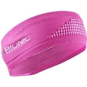 X-Bionic Haarband 4.0 Sport Haarband, Unisex, Volwassenen, Flamingo Pink/Arctic White, FR: L (Manufacturer Maat: 2)