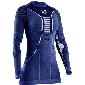 X-bionic Merino Lange Mouwenshirt Blauw L Vrouw