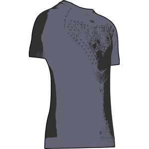 X-BIONIC Twyce Run Short Sleeve Shirt voor heren - High-tech basislaag voor zomerhardlopen en trailrunning met geavanceerde koeling en vochtregulatie - Blauw/Zwart, XL