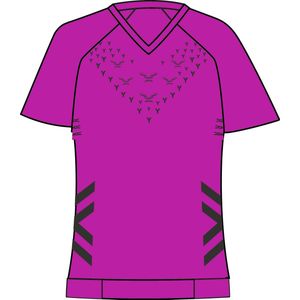 X-BIONIC - Twyce Run Short Sleeve Shirt - Neo-Pink/Black - Sportshirt