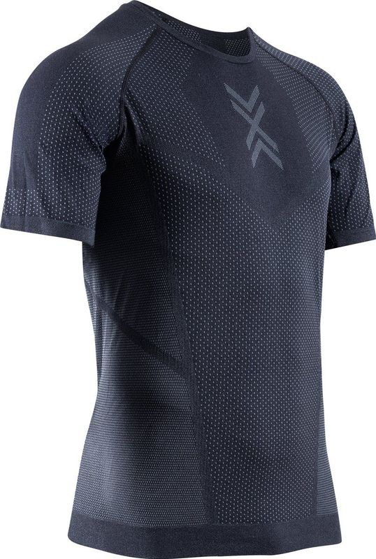 X Bionic - Xceed Run Jersey - Korte Mouwen - Zwart Grijs - Heren