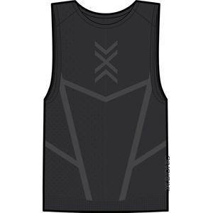 X-BIONIC - Xceed Run - Tanktop - Zwart - Performance met HygroDiffuser en VectorSphere technologie