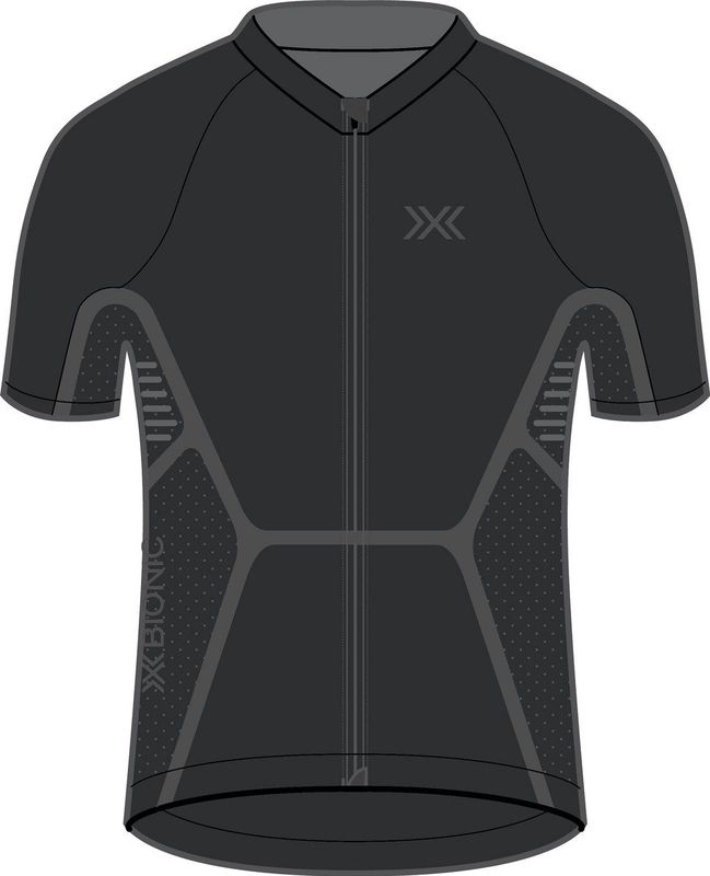 X Bionic - Xceed Ride Jersey - Korte Mouwen - Zwart Grijs - Heren