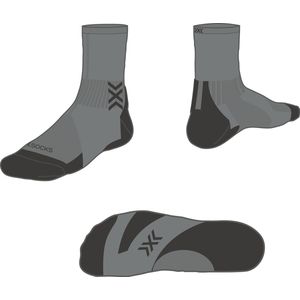 X-SOCKS - Run Discover - Enkelsokken - Raincloud/Black - 45-47