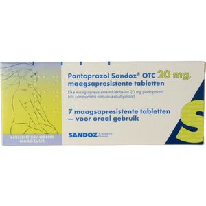 Pantoprazol Sandoz - Maagsapresistente Tabletten - 20 mg - Geneesmiddel