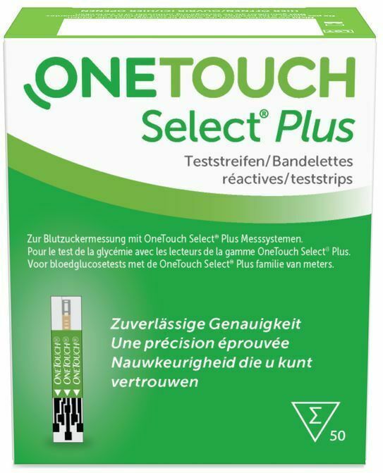 Onetouch - Select Plus - Teststrips - 50 Stuks - Geschikt voor Glucosemeter