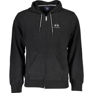La Martina - Zip-Through Hoodie - Zwart - 100% Katoen
