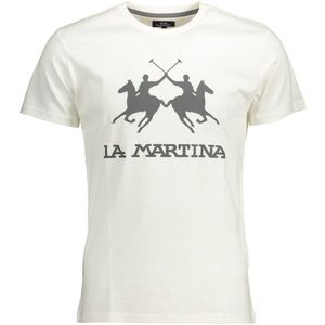 La Martina, Heren, Tops, Wit, Maat: M Katoen,