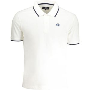 La Martina - Polo Shirt - Wit - 100% Katoen