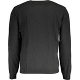 XMS004-YW084 Wollen heren trui met ronde hals