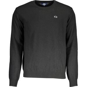 XMS004-YW084 Wollen heren trui met ronde hals