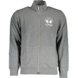 La Martina Heren Grijze Katoenen Trui