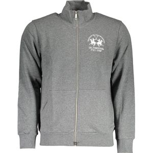 La Martina - Chique Katoenen Sweatshirt - Grijs - Ronde Hals - Heren