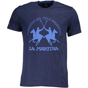 La Martina - Polo Player - T-shirt - Blauw - Korte Mouwen