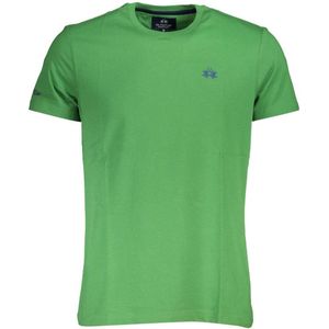 La Martina - T-shirt - Groen - Katoen - Heren
