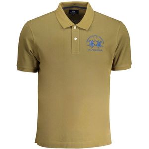 La Martina - Groene Polo Shirt - Katoen - Korte Mouwen