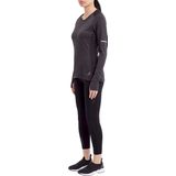 ENERGETICS - evii l/s w - Hardloop T-shirt - Zwart - Lange Mouw - Winter Dames