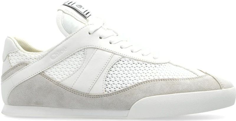Chloé - Kick Sneakers - Zwart - Mesh - Leer - Suède